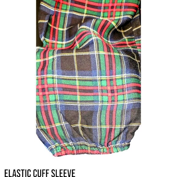 TORRID Plus Size Babydoll Twill Smocked Button Front Plaid Hi-Lo Hem Tunic 2X - Picture 9 of 16